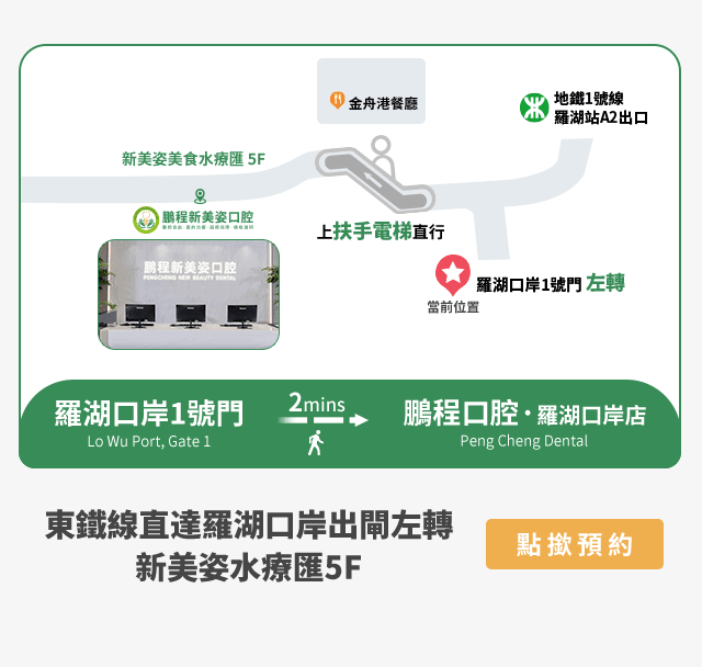 深圳鵬程口腔連鎖羅湖口岸店地址